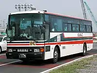 開業当初の羽田線車両(観光格下げ車のエアロバス、富士重工HD-1車体)