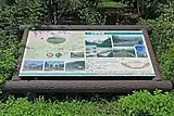 日野鷺橋の紹介看板。