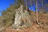 旧久那橋の橋台跡。