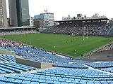バックスタンド電光掲示板よりからの眺め