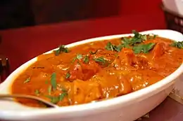 インドのムルグマカニ（バターを使った鶏肉のカレー）