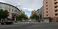 千鳥橋唐人町線(当仁小学校交差点付近)