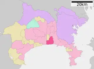 茅ヶ崎市位置図
