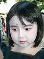 民謡舞踊と同様の舞台化粧