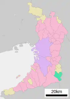 千早赤阪村位置図