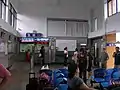 駅舎内の待合室