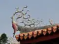 赤坎樓上魚吐海浪形的螭吻（台湾台南）