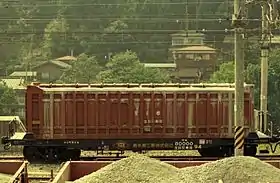 チキ80000形、チキ800001986年9月1日、奥多摩駅