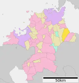 築上町位置図
