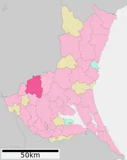 筑西市位置図