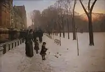 「ボストンの夕暮れ」(1885)