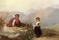 Children on a mountain top