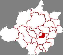 保定市中の蓮池区の位置