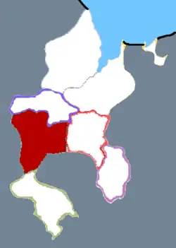 浜州市中の恵民県の位置