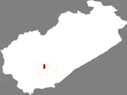 阜新市中の市海州区の位置
