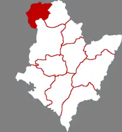 衡水市中の安平県の位置