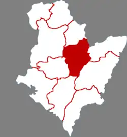 衡水市中の武邑県の位置