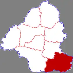 菏沢市中の単県の位置