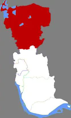 泰州市中の興化市の位置