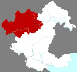 掲西県の位置