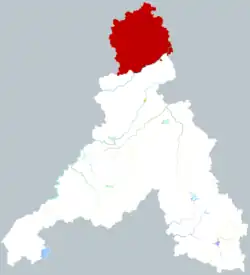 済南市中の商河県の位置