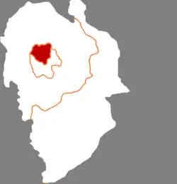 遼源市中の西安区の位置