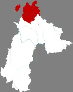 貴陽市中の鐘山区の位置