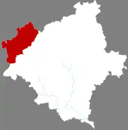 南平市中の光沢県の位置