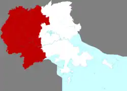 莆田市中の仙遊県の位置