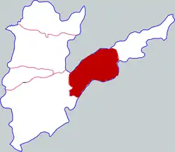 濮陽市中の范県の位置