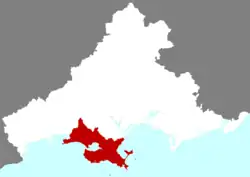 城区の位置
