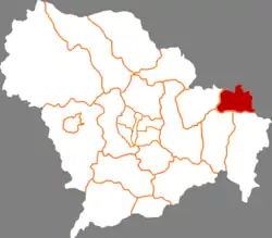 石家荘市中の深沢県の位置
