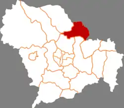 石家荘市中の新楽市の位置