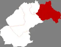 松原市中の扶余県の位置