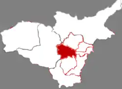 万柏林区の位置