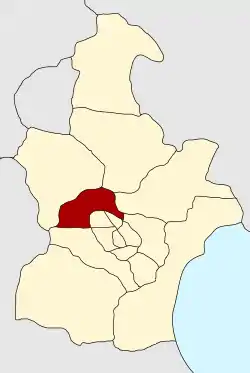 天津市中の北辰区の位置
