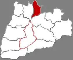 新絳県の位置