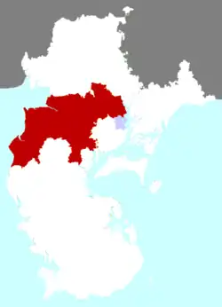 遂渓県の位置