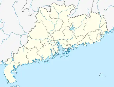 広東省の白地図
