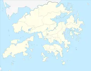 獅子山(ライオンロック)の位置(香港内)