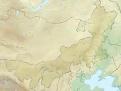 上都の位置（内モンゴル自治区内）
