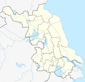 寒山寺の位置(江蘇省内)