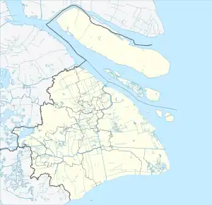 豫園の位置(上海市内)