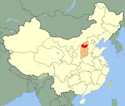 忻州市の位置