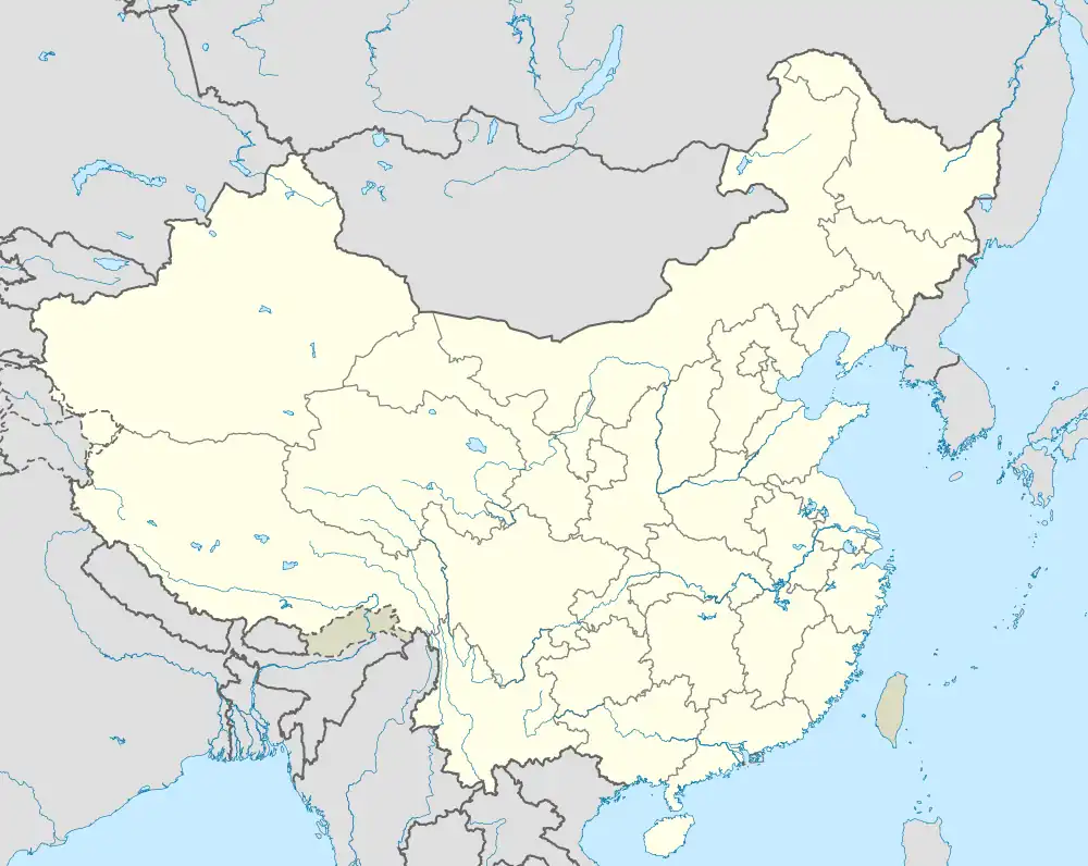 洞庭湖の位置(中華人民共和国内)