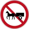 動物牽引車通行禁止