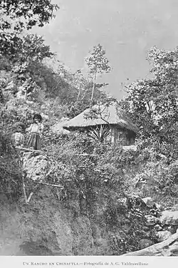 1897年のチナウトラの先住民住居