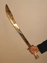 柳葉刀形状の中国刀