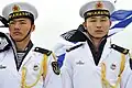 左は水兵、右は海軍上等兵。