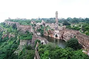 チットールガル城遠景